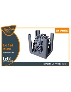 R-1340 Engine, 1/48 - Clear Prop Accessories CPA48080