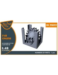 F4B-3/4 Engine for CP kits, 1/48 - Clear Prop Accessories CPA48081