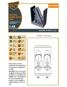 Mk.XXXI Bomb Raks F4B for CP kits, 1/48 - Clear Prop Accessories CP... 2