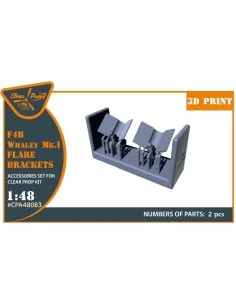 F4B Whaley Mk.I Flare brackets for CP kits, 1/48 - Clear Prop Acces...