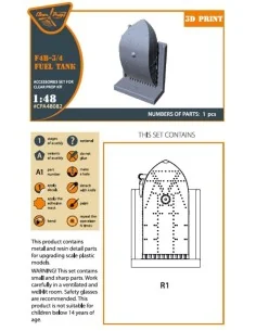F4B Fuel Tank for CP kits, 1/48 - Clear Prop Accessories CPA48082 2