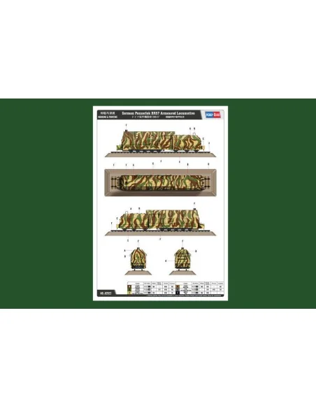 German Panzerlok BR57 Armoured Locomotiv, 1/72 - Hobby Boss 82922