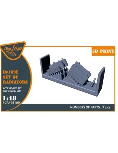 Bf-109E set of radiators for Wingsy Kits, 1/48 - Clear Prop Accesso...