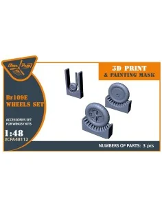 Bf-109E wheels set for Wingsy Kits, 1/48 - Clear Prop Accessories C...