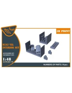 D3A2 VAL interior set for Wingsy Kits, 1/48 - Clear Prop Accessorie...