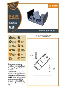 D3A2 VAL radiator set for Wingsy Kits, 1/48 - Clear Prop Accessorie... 2
