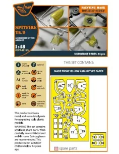 Spitfire Tr.9 double-sided painting mask for Airfix kit, 1/48 - Cle... 2