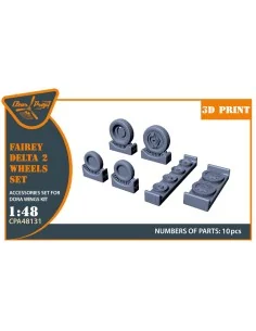 Fairey Delta 2 Wheels set for Dora Wings kit for Dora Wings, 1/48 -...