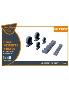 F-35? wheel set, 1/48 - Clear Prop Accessories CPA48142