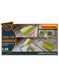 JAS 39 Gripen double-sided painting mask for Italeri, 1/48 - Clear ...