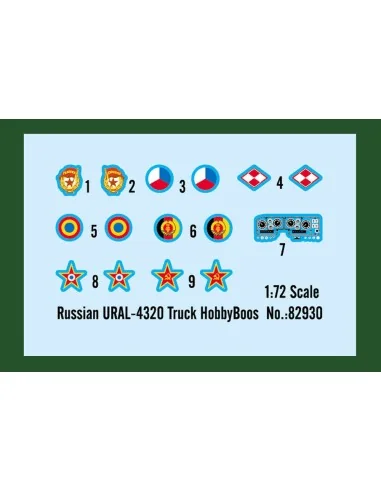 Russian URAL-4320 Truck, 1/72 - Hobby Boss 82930