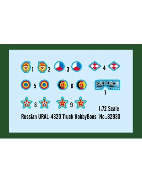 Russian URAL-4320 Truck, 1/72 - Hobby Boss 82930