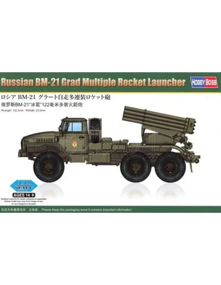 Russian BM-21 Grad Multiple Rocket Launcher, 1/72 - Hobby Boss 82931