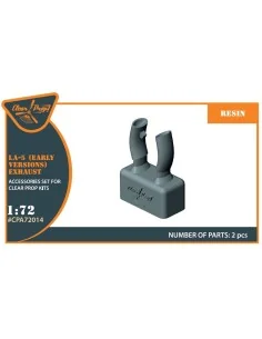 La-5 early version resin exhaust for CP kits CP72014/CP72015, 1/72 ... 2