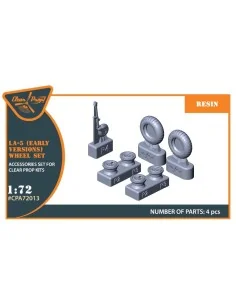 La-5 (early version) wheel set for CP kit CP72014, 1/72 - Clear Pro... 2
