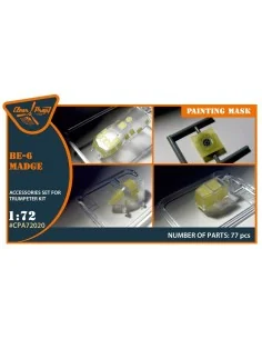 Be-6 Madge painting mask for Trumpeter kit, 1/72 - Clear Prop Acces...