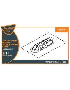 A5M Claude (early version) vacuum formed canopy for CP kits CP72006... 2