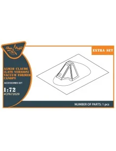 A5M2b Claude (late version) vacuum formed canopy for CP kit CP72009... 2