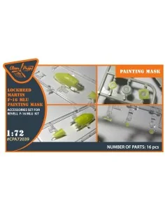 F-16 single seater painting mask for REVELL kit, 1/72 - Clear Prop ... 2