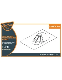 A5M4 Claude vacuum formed canopy for CP kit CP72010, 1/72 - Clear P... 2