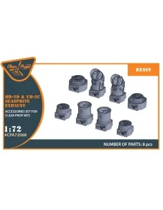 UH-2C/HH-2D SEASPRITE resin exhaust for CP kit CP72017/CP72018, 1/7... 2