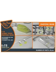 I-16 (early version) painting mask for CP kit, 1/72 - Clear Prop Ac...