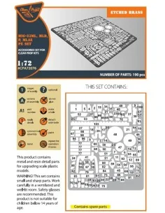MiG-23ML, MLD, P, MLAE PE set for CP kits, 1/72 - Clear Prop Access... 2