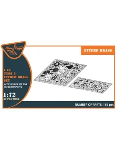 I-16 type 5 PE set for CP kits, 1/72 - Clear Prop Accessories CPA72084