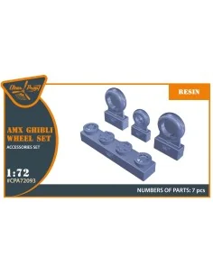 AMX, AMX-T Ghibli wheel set for Italeri kits, 1/72 - Clear Prop Acc...