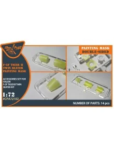 F-5F Tiger II painting mask for Italeri kits, 1/72 - Clear Prop Acc...