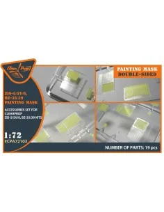 ZiS-5/5V/6/BZ35/39 painting mask for CP kits, 1/72 - Clear Prop Acc...