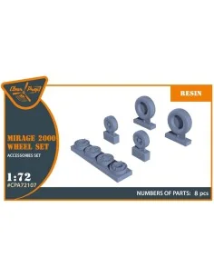 Mirage-2000 wheel set for Modelsvit, Dream Model kits, 1/72 - Clear...