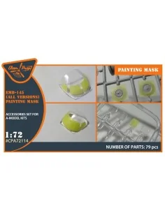 EMB-145 painting mask for A-model kits, 1/72 - Clear Prop Accessori...