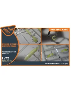 Me-410 B-1/U2/U4/R4 painting mask for Airfix kit, 1/72 - Clear Prop...