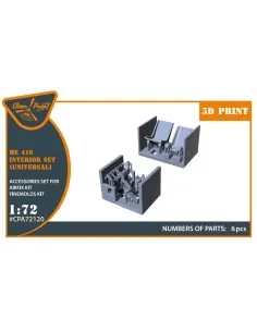 Me-410 B-1/U2/U4/R4 interior for Airfix, Finemolds kits, 1/72 - Cle...