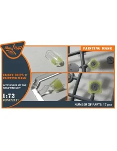 Fairey Delta 2 painting mask for Dora Wings kit, 1/72 - Clear Prop ...