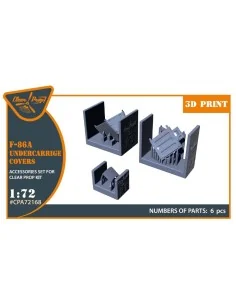 F-86A undercarriage covers for CP kits, 1/72 - Clear Prop Accessori...