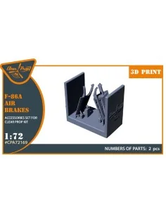 F-86A air brakes for CP kits, 1/72 - Clear Prop Accessories CPA72169