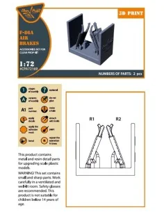 F-86A air brakes for CP kits, 1/72 - Clear Prop Accessories CPA72169 2