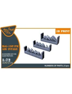 MiG-19P/PM Air intake for CP kits, 1/72 - Clear Prop Accessories CP...