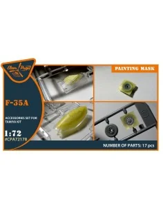 F-35A painting mask for Tamiya kit, 1/72 - Clear Prop Accessories C...