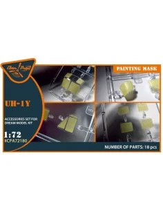 UH-1Y painting mask for Dream Model kits, 1/72 - Clear Prop Accesso...