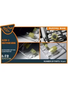 A2D-1 Skyshark painting mask for CP kits, 1/72 - Clear Prop Accesso...