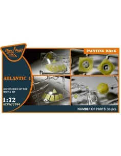 ATLANTIC 1 painting mask for REVELL kit, 1/72 - Clear Prop Accessor...