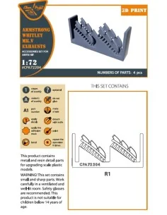 Armstrong Whitley Mk.V exhausts for Airfix kits, 1/72 - Clear Prop ... 2