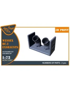 Wessex HC.2 Exhausts for Airfix kit, 1/72 - Clear Prop Accessories ...