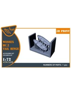 Wessex HC.2 Tail hinge for Airfix kit, 1/72 - Clear Prop Accessorie...