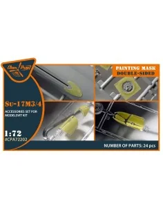 Su-17M3/4 double-sided painting mask for Modelsvit kit, 1/72 - Clea...