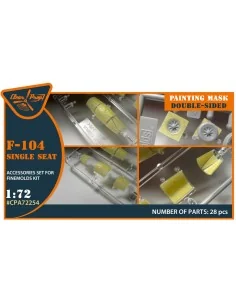 F-104 Single seat double-sided painting mask for Fine Molds, 1/72 -...