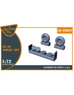 Ki-46 Wheel set, 1/72 - Clear Prop Accessories CPA72240